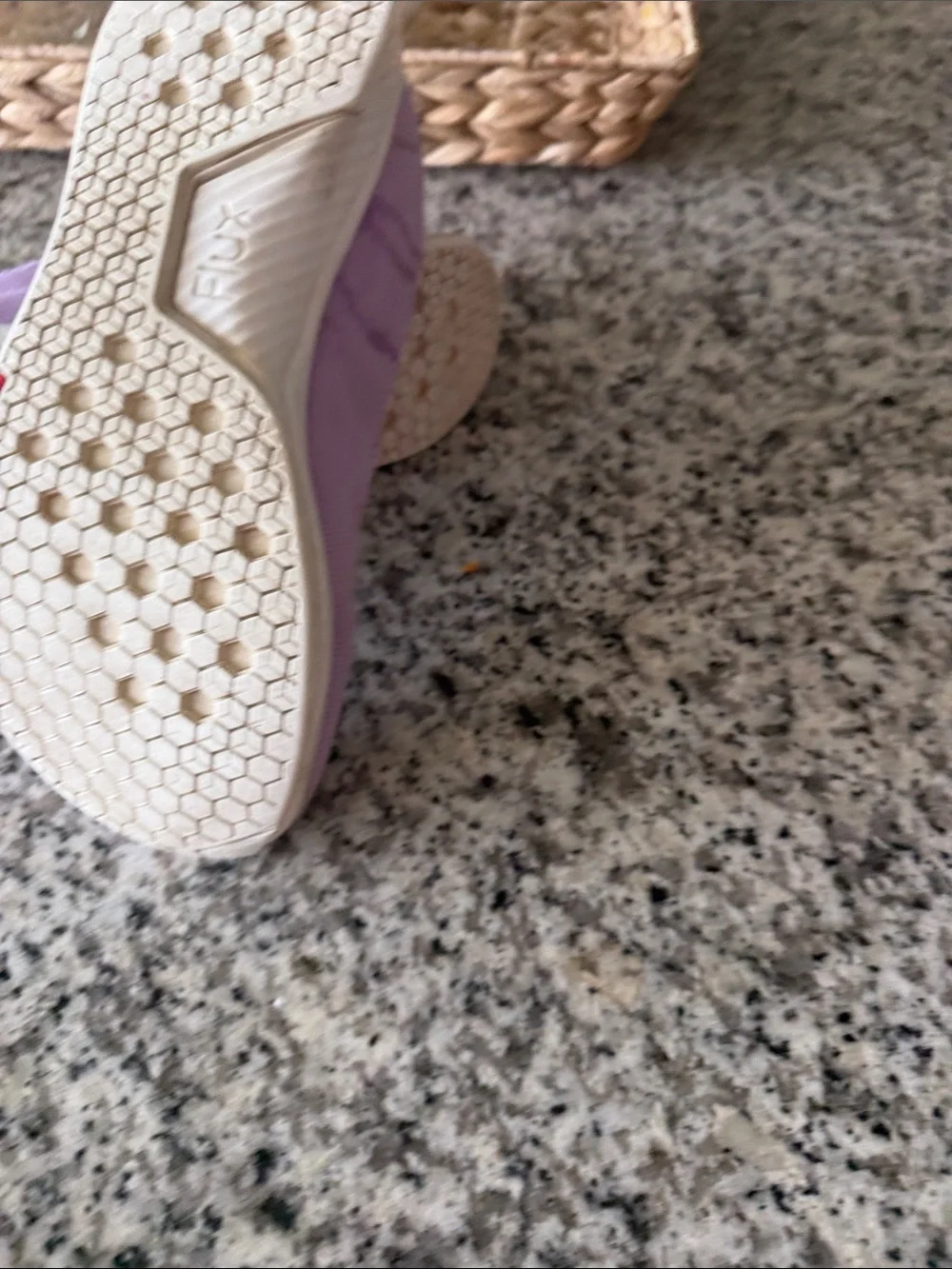 Women's Knit Athletic Sneakers in Light Lavender
